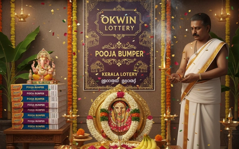 Okwin Lottery pooja bumper kerala lottery featured image